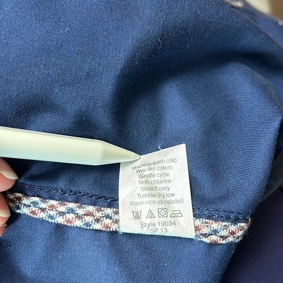 J Crew Waxed Cotton Boyfriend Jacket Women’s Small Navy Style# 19034 Utility - Picture 9 of 10